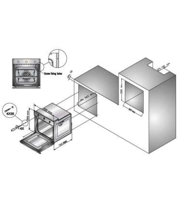 Integreeritav ahi Schlosser OE459DTXTL inox