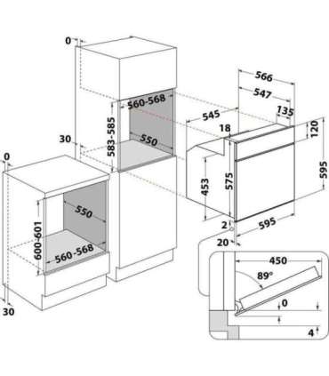 Integreeritav ahi Whirlpool AKP745WH