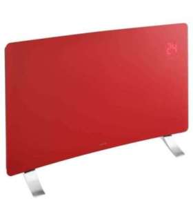 Smart wi-fi glass convection heater Sencor, red