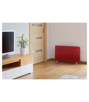 Smart wi-fi glass convection heater Sencor, red