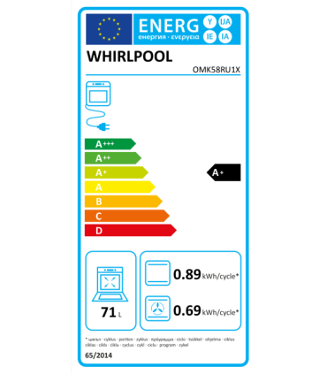 Integreeritav ahi Whirlpool OMK58RU1X