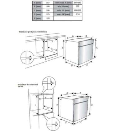 Integreeritav ahi Kluge KTE1010B