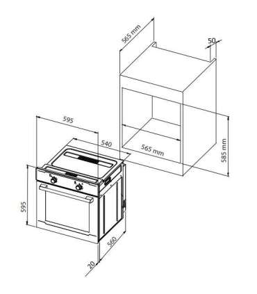 Integreeritav ahi Schlosser OER636CCR