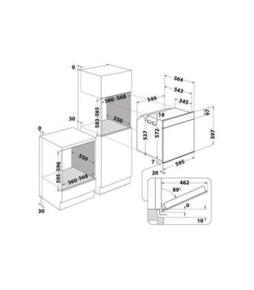Integreeritav ahi Whirlpool WOI7A8FHT2SBA