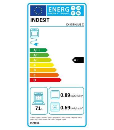 Integreeritav ahi Indesit IOK58HSU1X