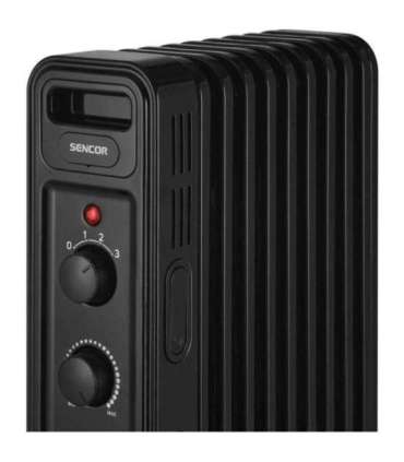 Oil filled radiator Sencor, black