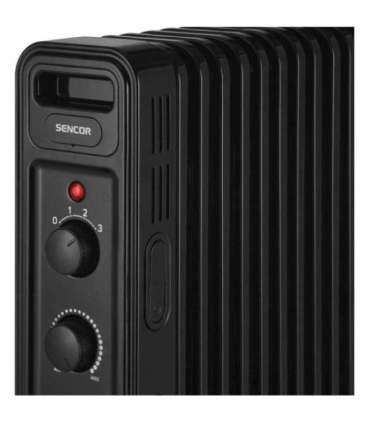 Oil filled radiator Sencor, black