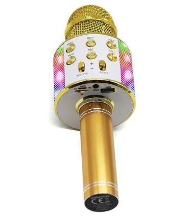 Karaokemikrofon kõlariga Manta MIC20GL, kuldne