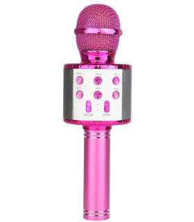 Karaokemikrofon kõlariga Manta MIC21PKL, roosa