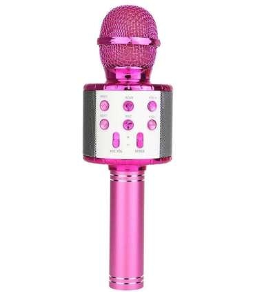 Karaokemikrofon kõlariga Manta MIC21PKL, roosa