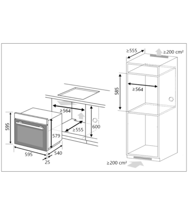 Integreeritav ahi Bomann EBO7912B