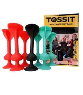 Gra w rzutki z silikonowymi przyssawkami TOSSIT Zestaw Startowy, czerwony i zielony
