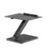Maclean desk stand for monitor or laptop, gas spring, for standing and sitting work, black, MC-493