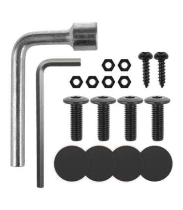 Maclean desk stand for monitor or laptop, gas spring, for standing and sitting work, black, MC-493