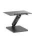 Maclean desk stand for monitor or laptop, gas spring, for standing and sitting work, black, MC-493