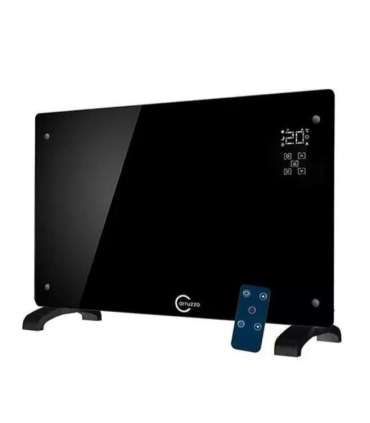 Carruzzo Q20F1 Glass panel heater black