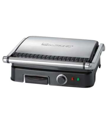 Clatronic KG 3487 electric grill (2000W table-top, black and silver)