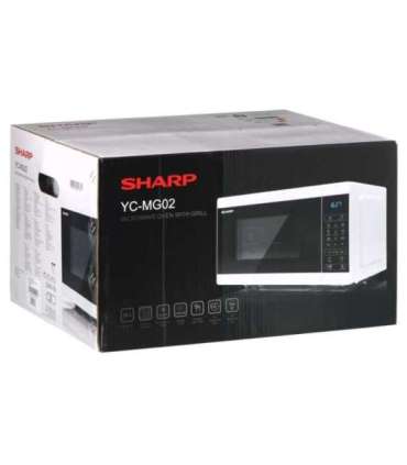 Sharp YC-MG02E-W microwave Countertop 20 L 800 W Blue, White