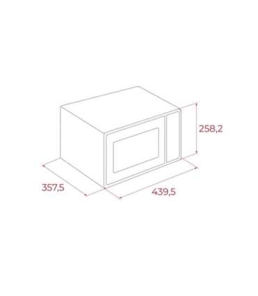 Teka MW FS20 WH Microwave 20 l 700 W Black, White