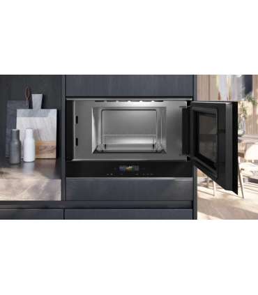 Siemens iQ700 BE732R1B1 microwave Black Combination microwave Built-in 21 L 900 W