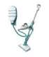 Black+Decker 9IN1 Steam Mop 0.5 l 1300 W Turquoise, White