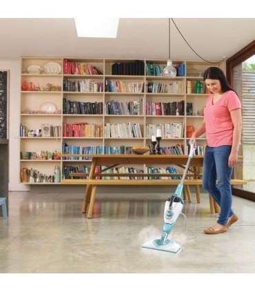 Black & Decker BHSM1610DSM Portable steam cleaner 0.5 L 1600 W Aqua colour, White