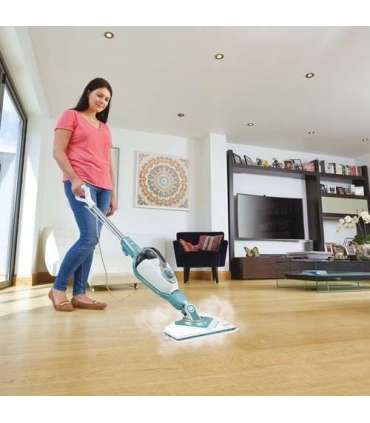 Black & Decker BHSM1610DSM Portable steam cleaner 0.5 L 1600 W Aqua colour, White