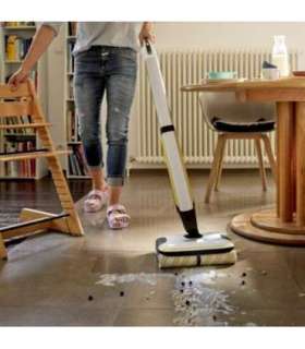 Kärcher FC 7 CORDLESS Electric broom Battery Wet Bagless Black, White, Yellow 2.85 Ah