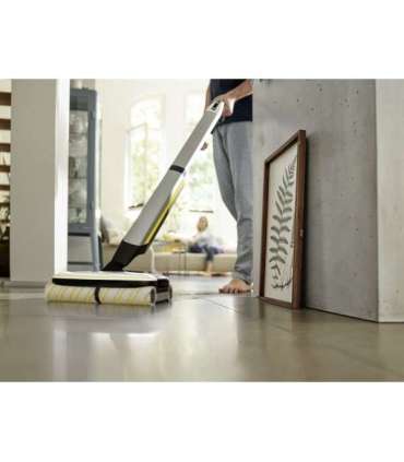 Kärcher FC 7 CORDLESS Electric broom Battery Wet Bagless Black, White, Yellow 2.85 Ah