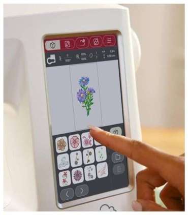 SINGER Sewing machine embroidery machine SE 9185 WiFi Electric current White