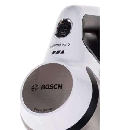 Bosch BBS711W stick vacuum/electric broom Bagless 0.3 L Black, Stainless steel, White