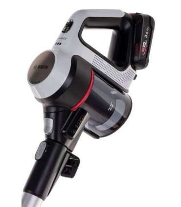 Bosch BBS711W stick vacuum/electric broom Bagless 0.3 L Black, Stainless steel, White