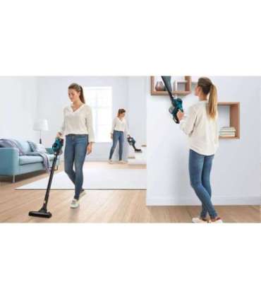 Bosch Serie 6 BBS611LAG stick vacuum/electric broom 2-in-1 stick vacuum Battery Dry Bagless 0.3 L Blue 2.5 Ah