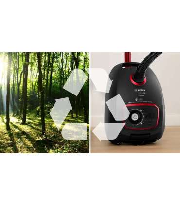 Bosch Serie 4 BGB41POW1 850 W black bagged vacuum cleaner