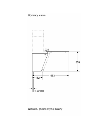Bosch Serie 6 DWK65DK20 cooker hood Wall-mounted White 430 m3/h A