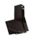 Vertical Eco Duo Glass Wall-mounted chimney hood Black