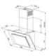 Vertical Eco Duo Glass Wall-mounted chimney hood Black