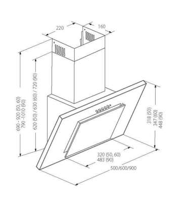 Akpo WK-4 Nero Line Eco 50 Wall-mounted White