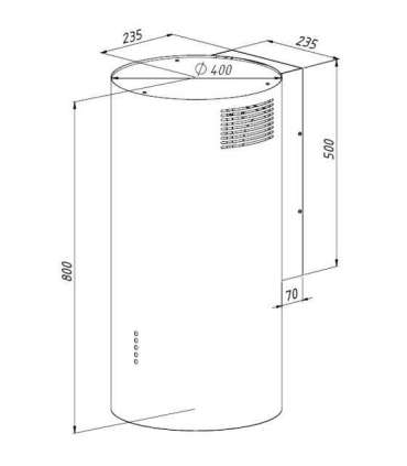 Okap AKPO WK-4 BALMERA WL SLIM WHITE SEMI-MATTE T450 M3