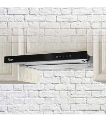 Akpo WK-7 Light Glass Touch 60 Under-cabinet cooker hood Black, Inox
