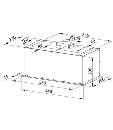 Recessed hood MPM-45-OW-05
