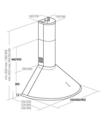 Akpo WK-4 Dandys Eco 50 Chimney Hood Inox