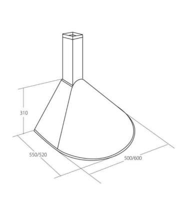 Akpo WK-5 Rondo Turbo 50 Cooker hood White