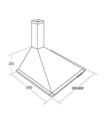 Cooker hood Akpo WK-5 Elegant Turbo 60 White