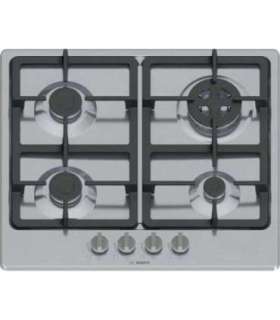 Bosch Serie 4 PGH6B5K90 hob Stainless steel Built-in 60 cm Gas 4 zone(s)