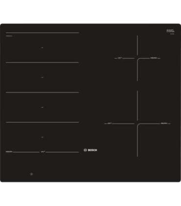 Bosch Serie 8 PXE601DC1E hob Black Built-in Zone induction hob 4 zone(s)