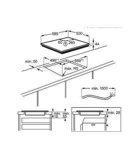 Electrolux EIV63443CT hob Black Built-in Zone induction hob 4 zone(s)
