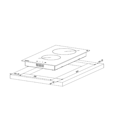 Ceramic hob AKPO PKA 30 601 black