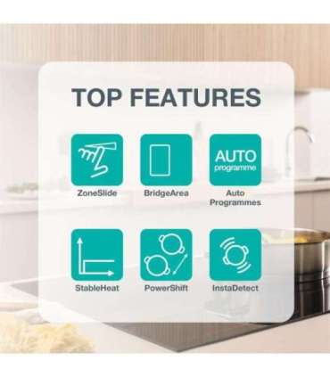 Gorenje GI8432BSCWF Black Built-in 60 cm Zone induction hob 4 zone(s)