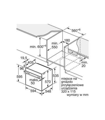 Bosch Serie 6 HBG537FB4 oven 71 L A Black